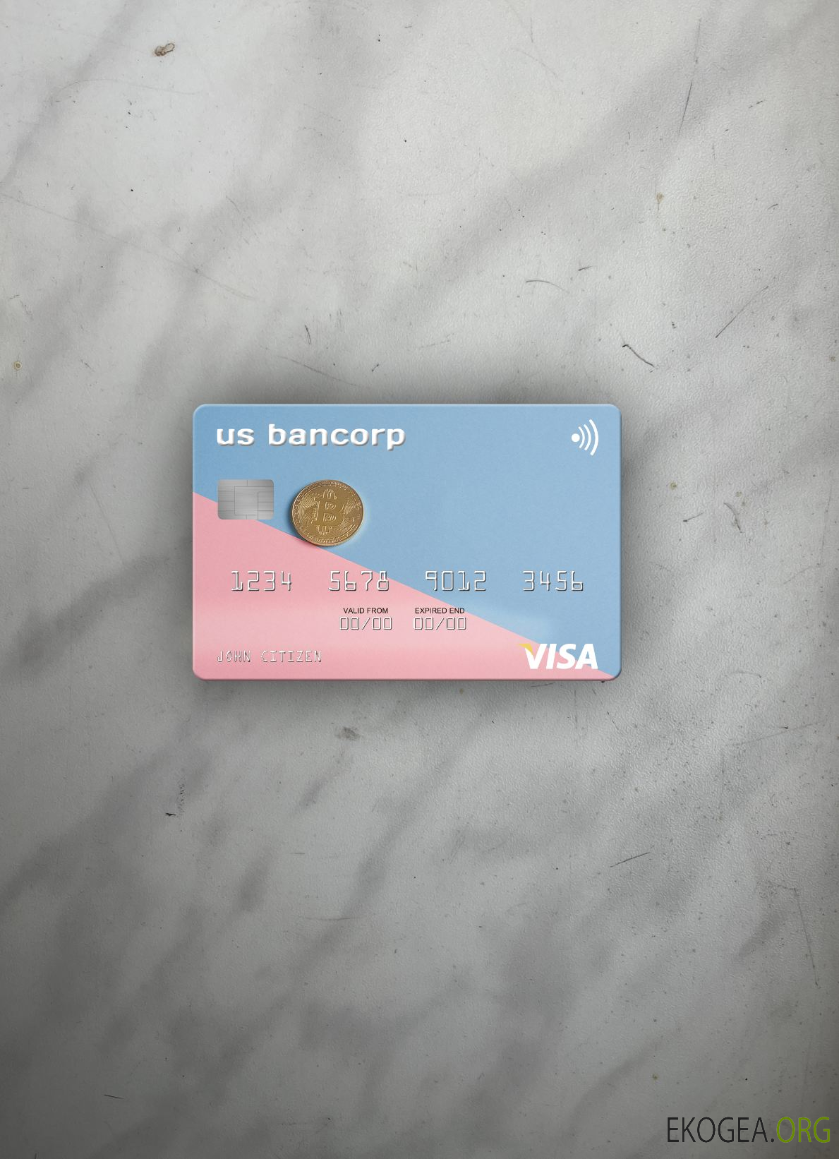 USA U.S. Bancorp Bank carte visa photolook recto